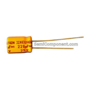 220uF 25V Electrolytic Capacitor Keltron