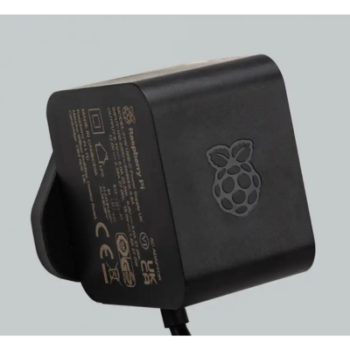 Raspberry Pi 5 27W USB-C Power Supply Black