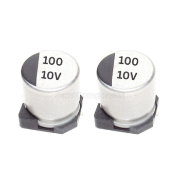100uF 10V Aluminium Electrolytic SMD Capacitor